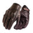Pair of brown leather gloves on a white background